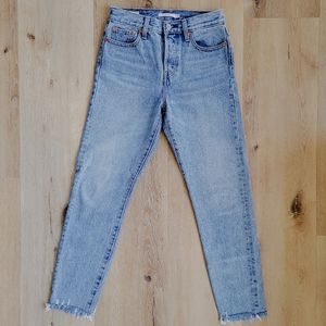 Levi's Wedgie Icon Fit Ankle Jeans, Size 25, Color Shut Up